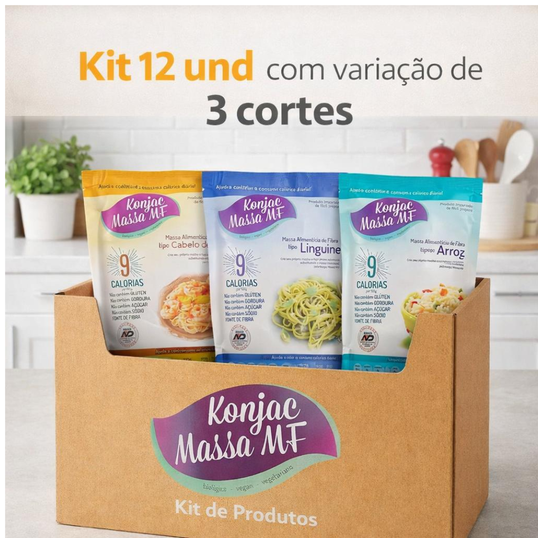 MIx 12 Embalagens - Arroz/Cabelo de Anjo/Linguine