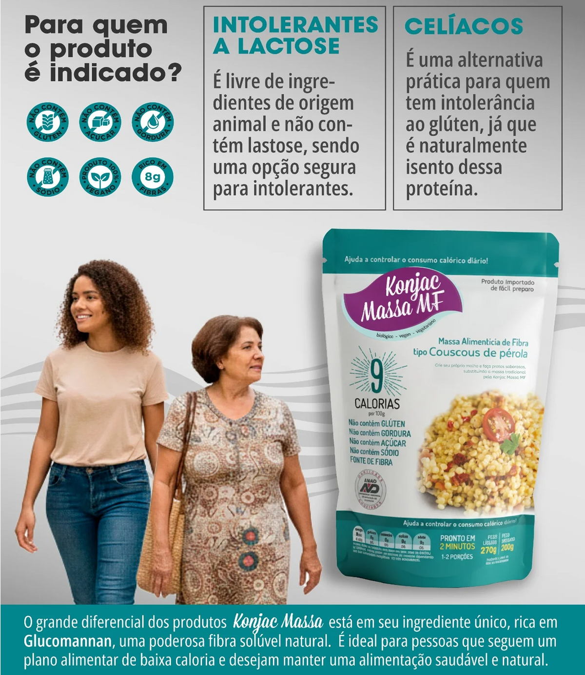 Konjac Massa® Tipo Couscous de Pérola