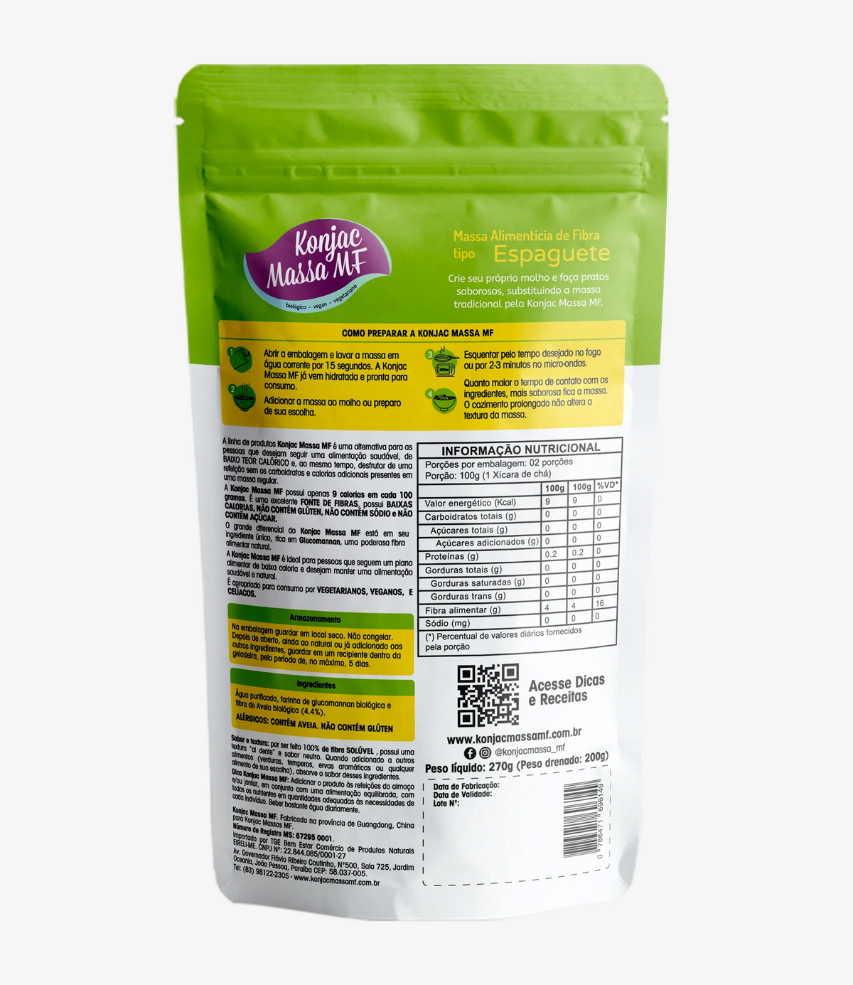 Konjac Massa® Tipo Espaguete