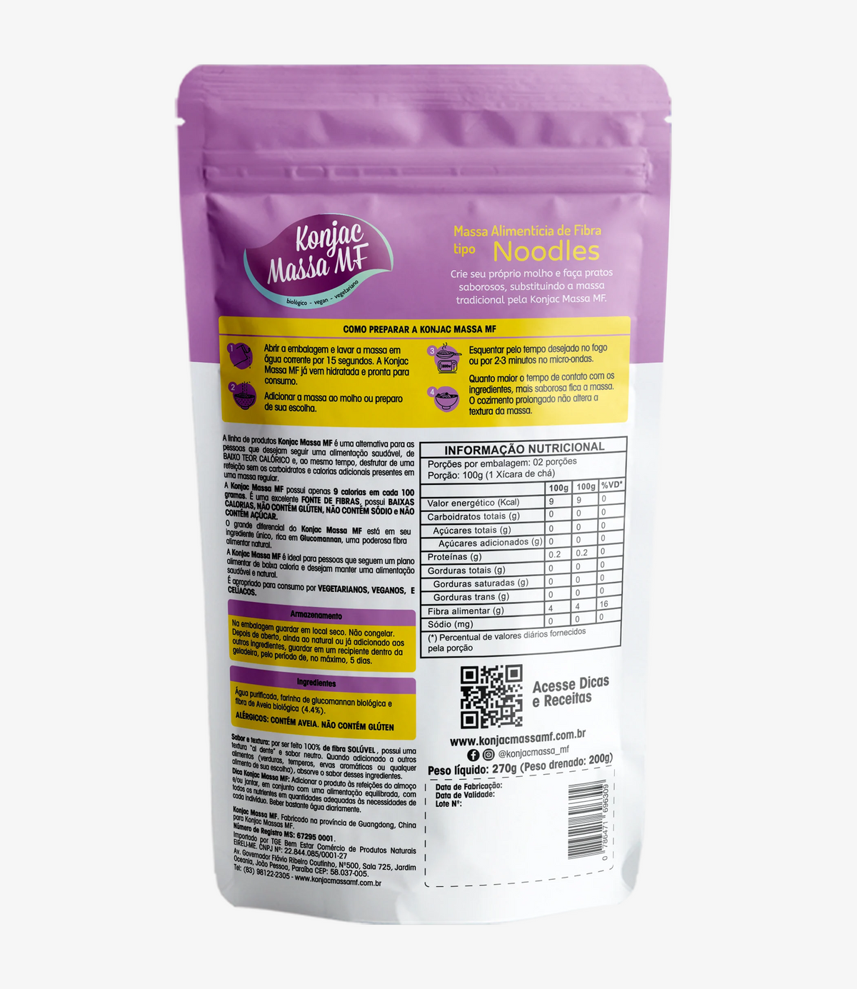 Konjac Massa® Tipo Noodles