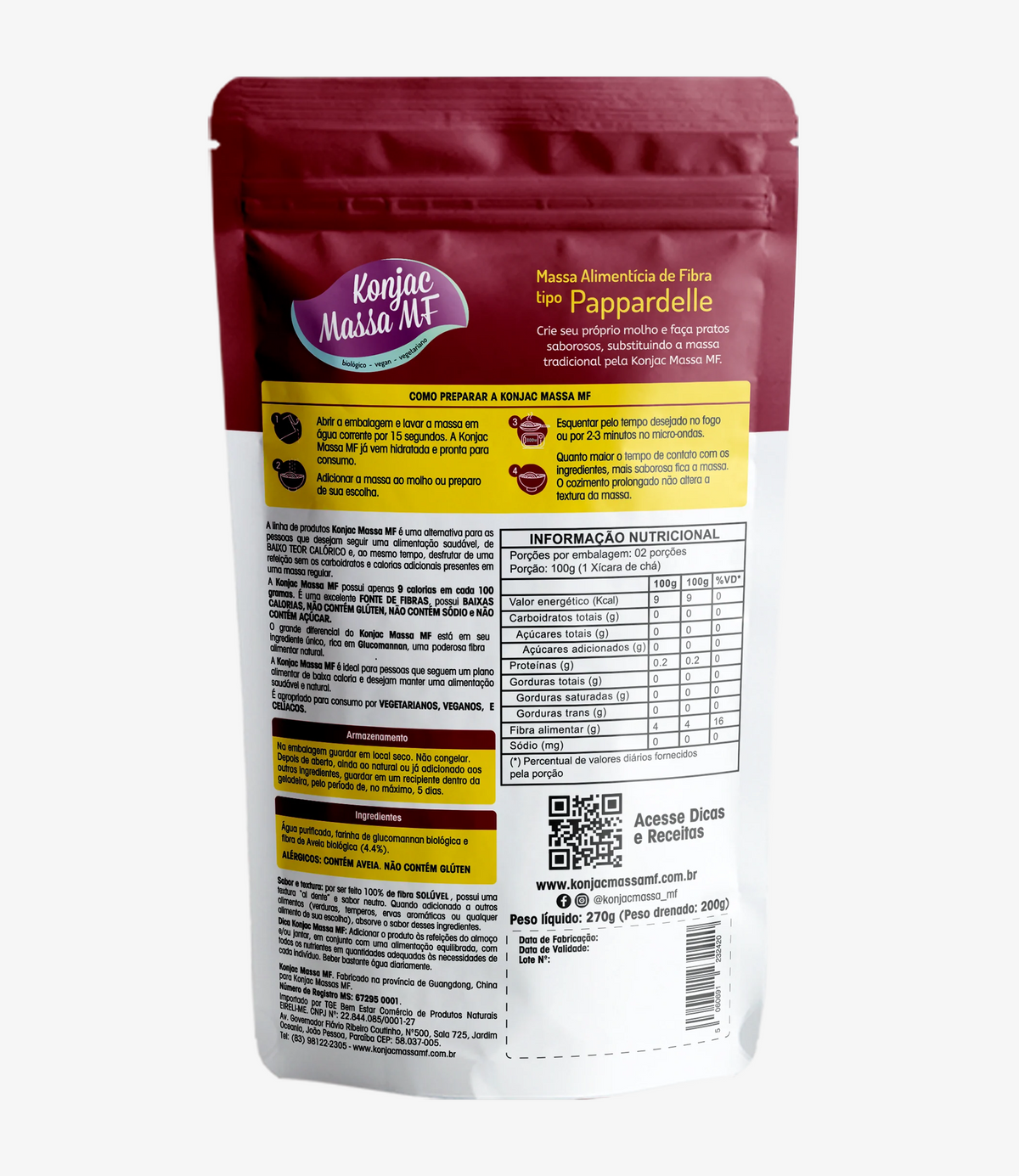 Konjac Massa® Tipo Pappardelle